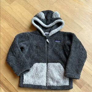 Patagonia Furry Friends fleece hoodie jacket, 4T